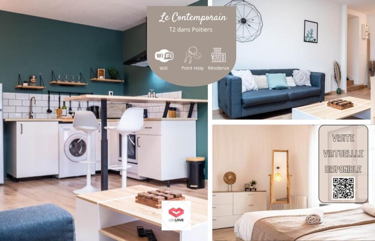 Le Contemporain - Bel Appartement T2 A Poitiers Eksteriør billede